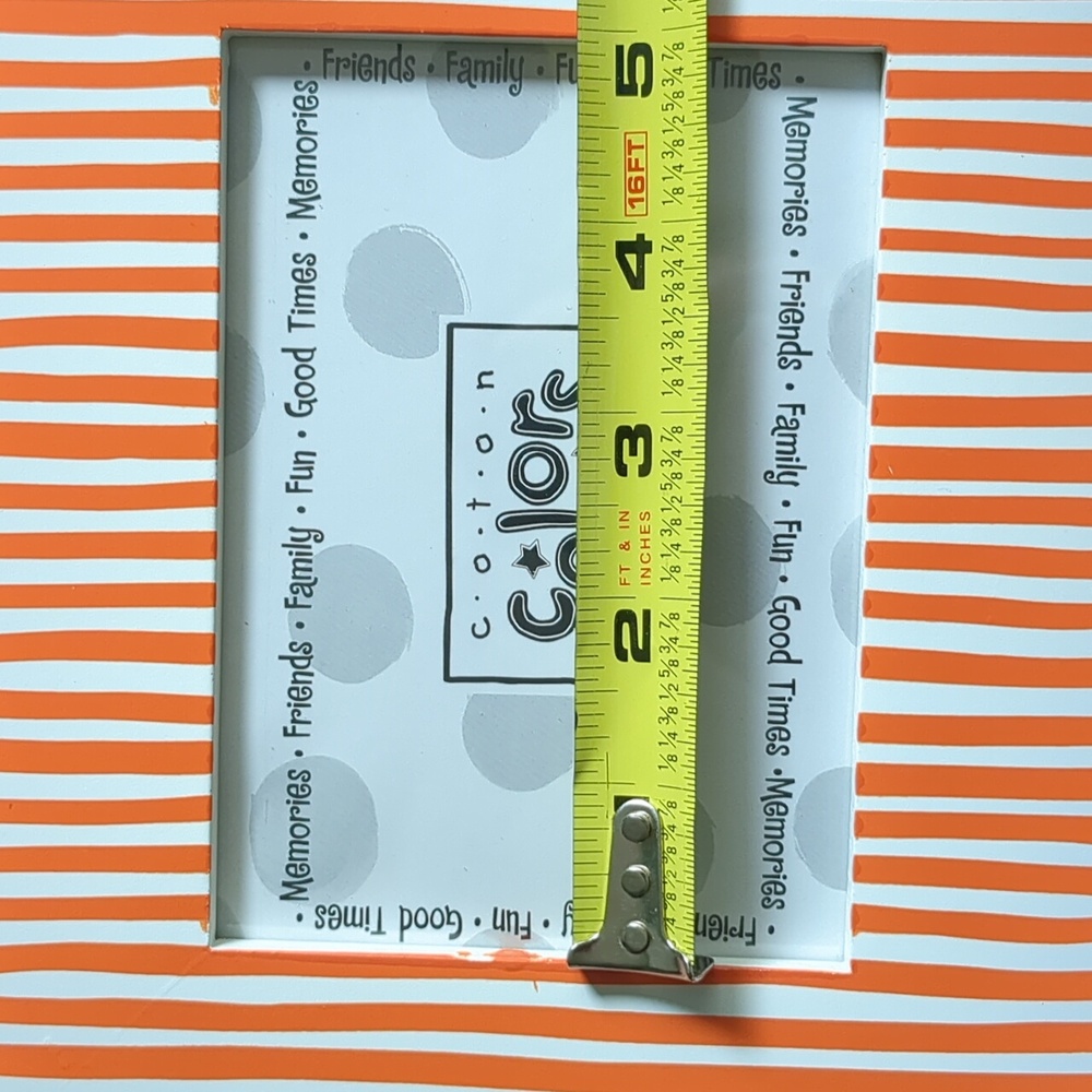 Coton Colors Striped Frame NIP - Picture 6 of 7